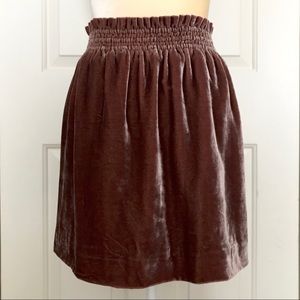 J.Crew Collection Pull-on Luxe Velvet Skirt